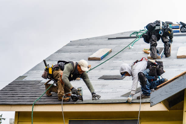 Professional Roofing technician working in Rockwell, AR